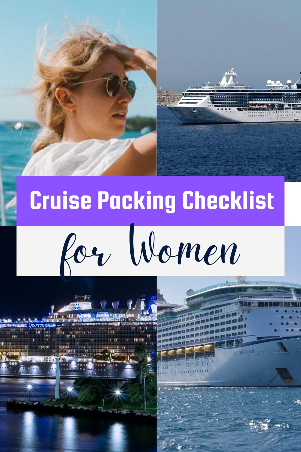 Cruise Packing Checklist for women
