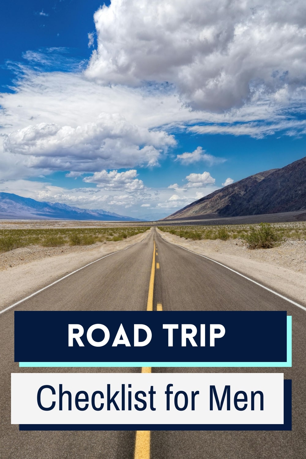 Road Trip Checklist for men